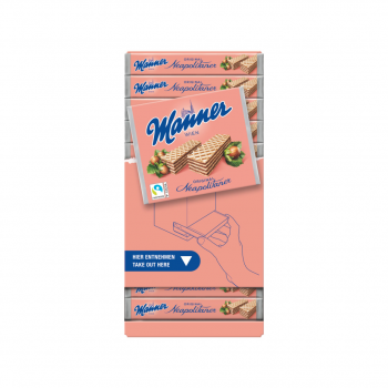 Manner Schnitten Original Neapolitaner, Thekenspender, 12 Packungen, 900 Gramm Packung